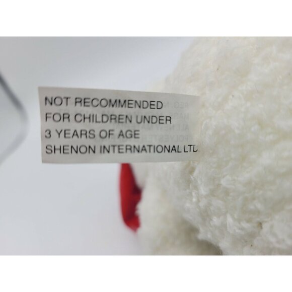 CHRISTMAS BEAR Bowtie & HAT STUFFED PLUSH 6" TALL while sitting Shenon Intern'l - Picture 3 of 3